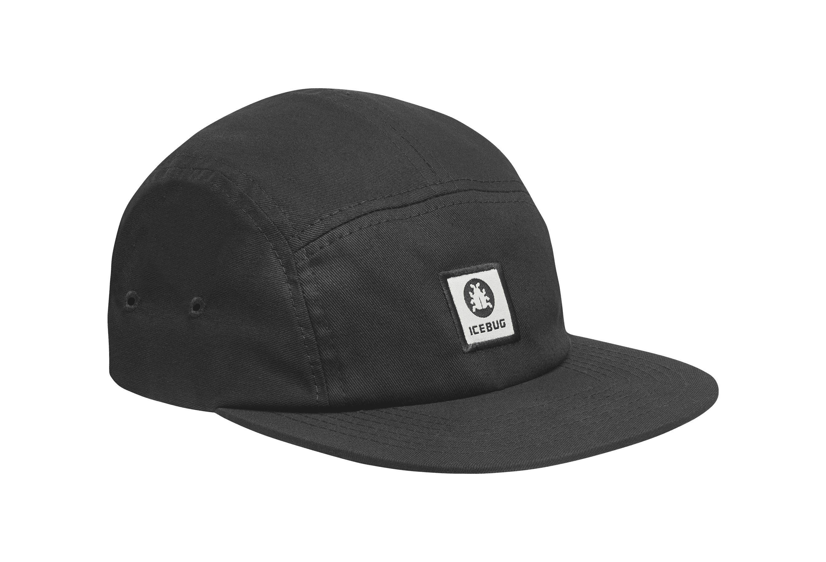 Five Panel Cap - Black/Logo
