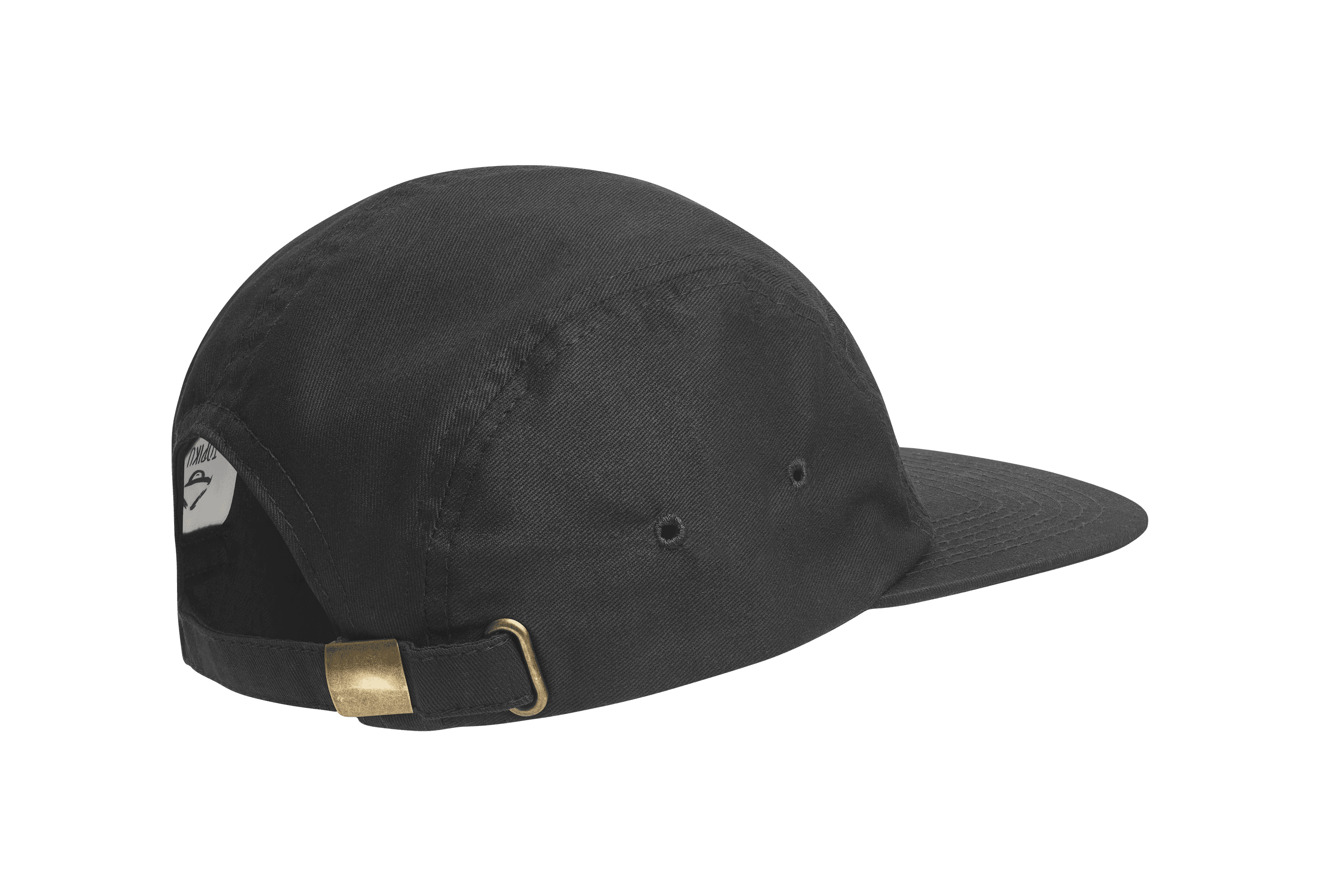 Five Panel Cap - Black/Logo